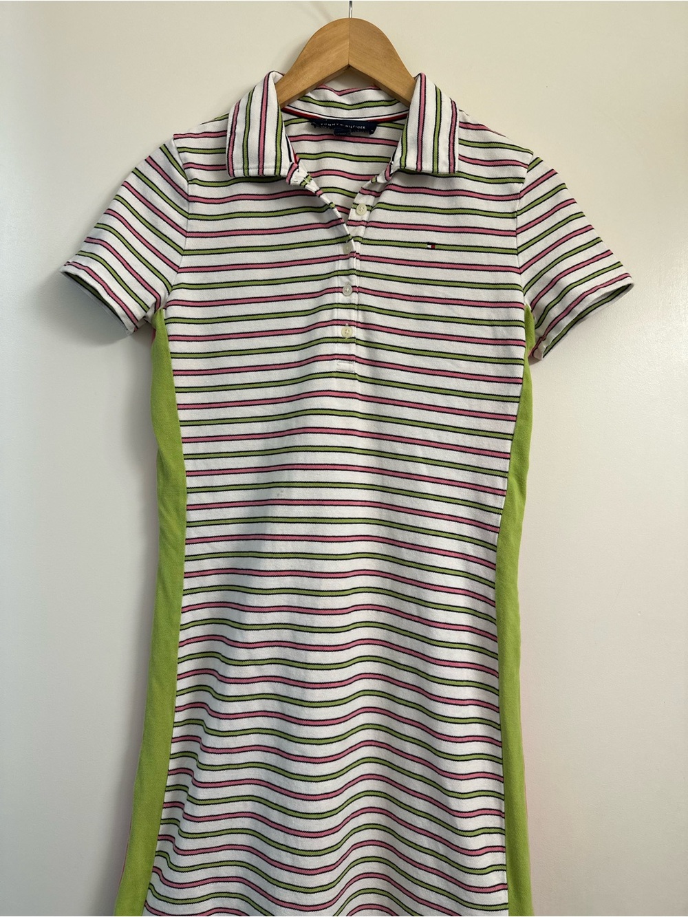 Tommy Hilfiger White Striped Polo Dress